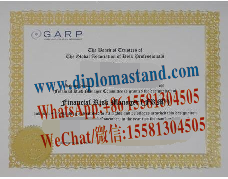 Fake Global Association of Risk Professionals(GARP) Certificate