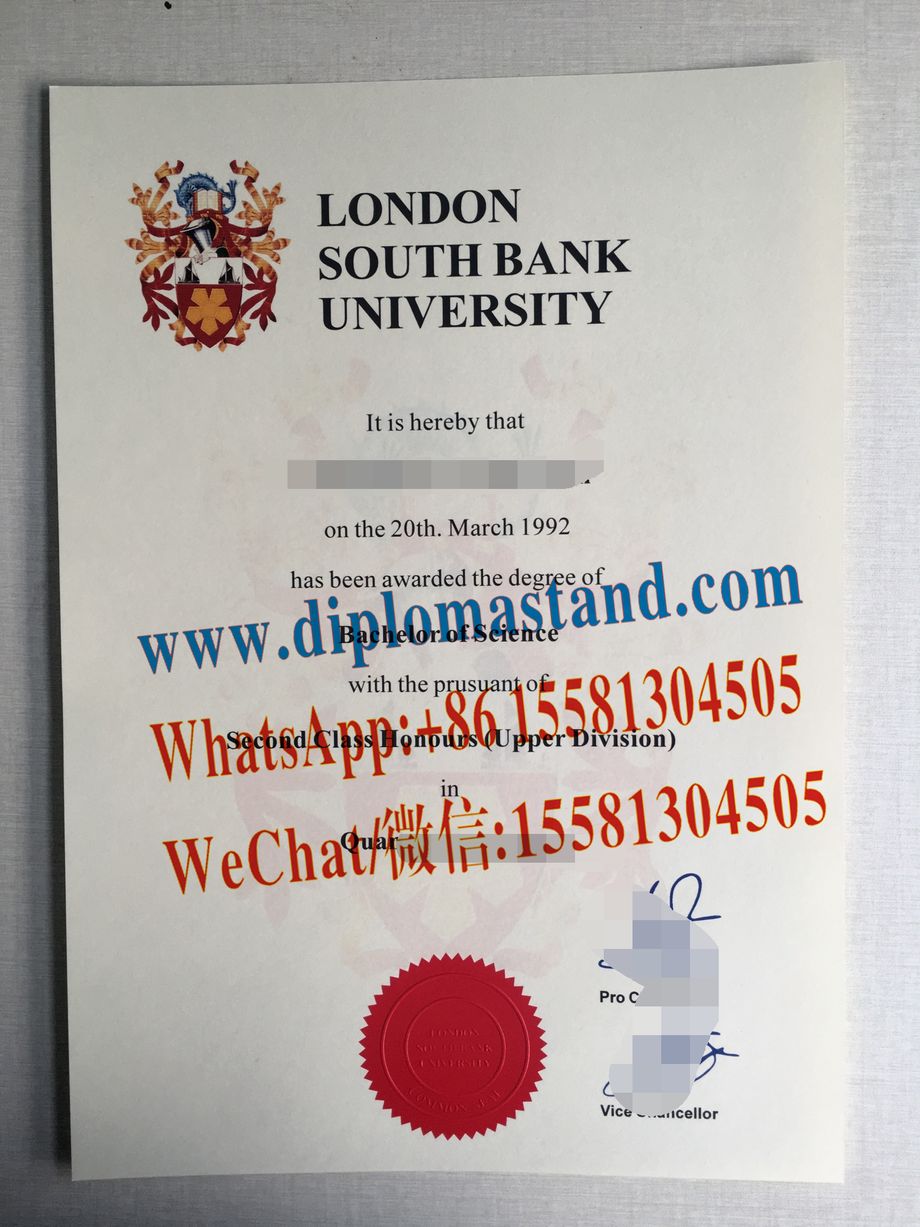 Fake London South Bank University Diploma Makers