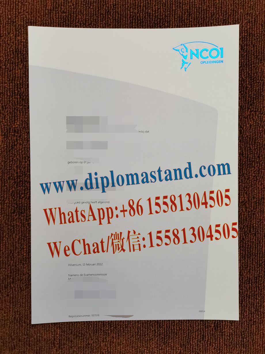 Fake NCOI University Diploma Transcript