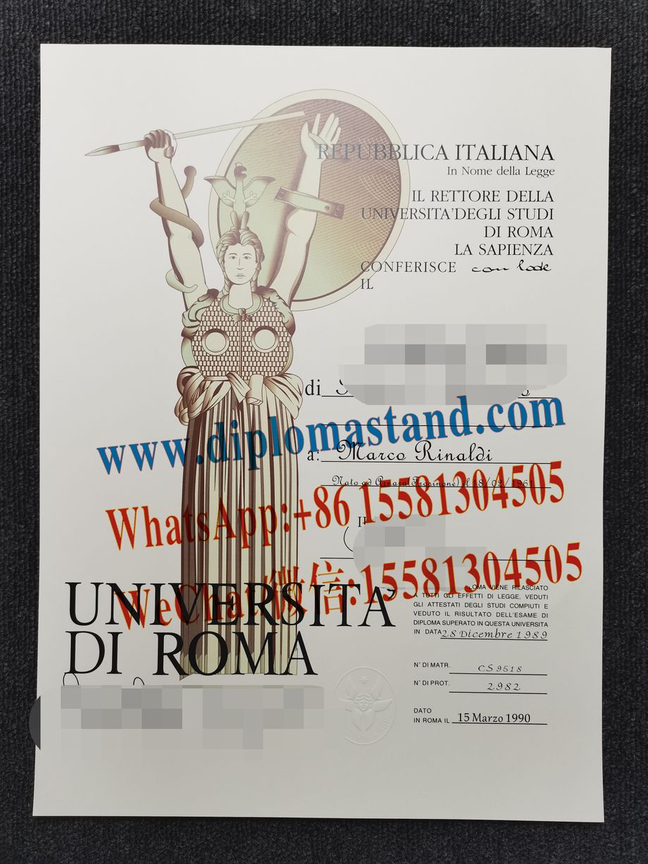 Fake Sapienza University of Rome  Diploma Degree