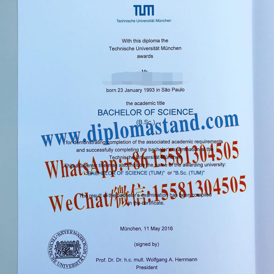 Fake Technical University of Munich Diploma Certificate