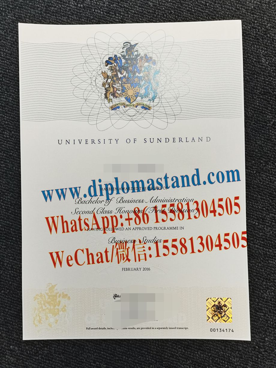 Fake The University of Sunderland Diploma Makers