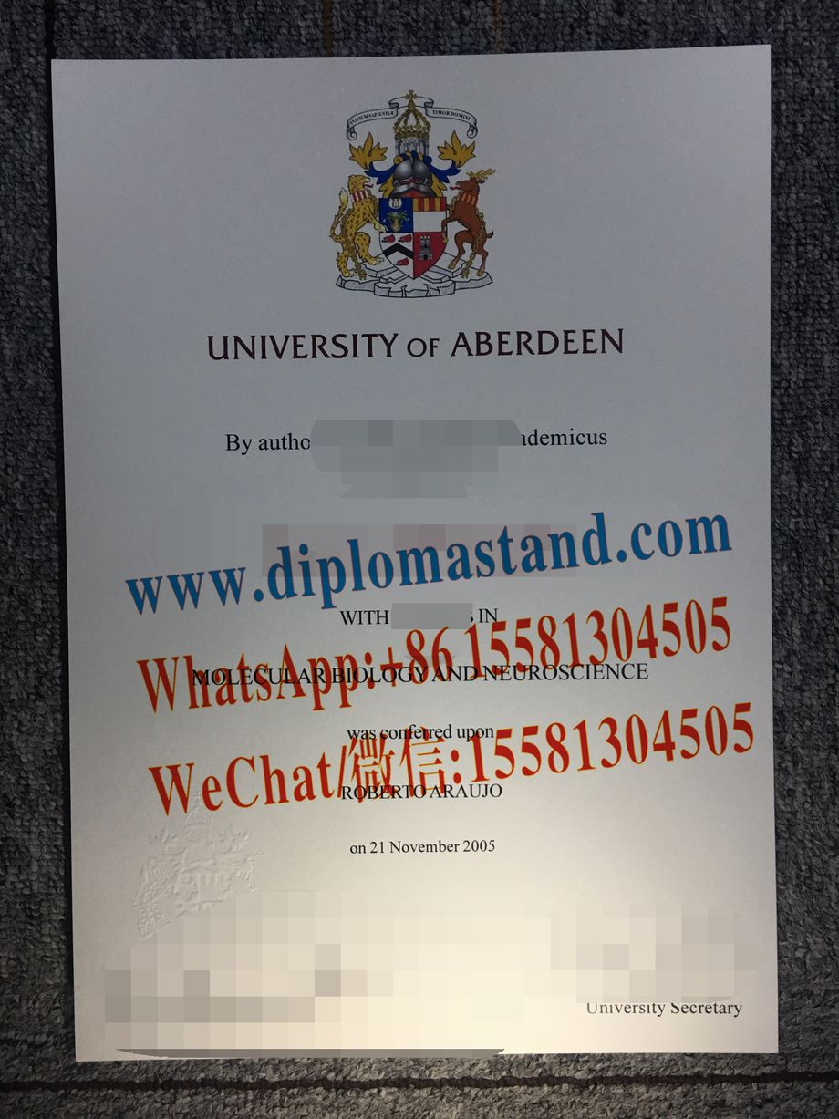 Fake University of Aberdeen Diploma Makers