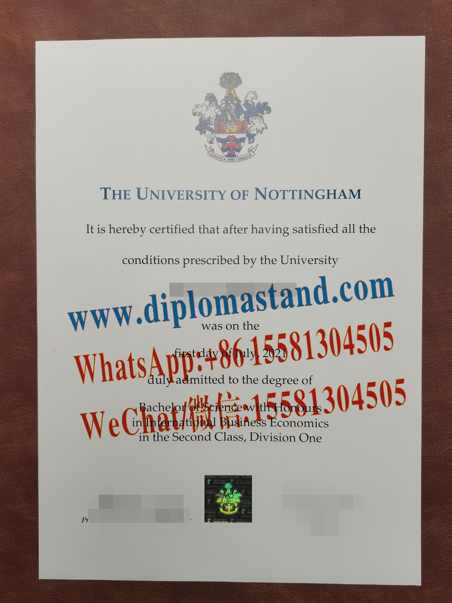 Fake University of Nottingham Diploma Makers