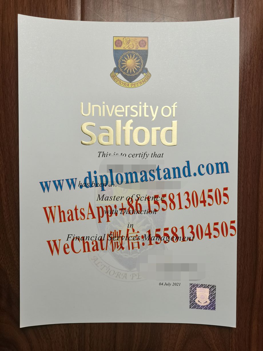 Fake University of Salford Diploma Makers