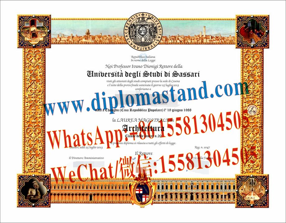 Fake University of Sassari Diploma Degree