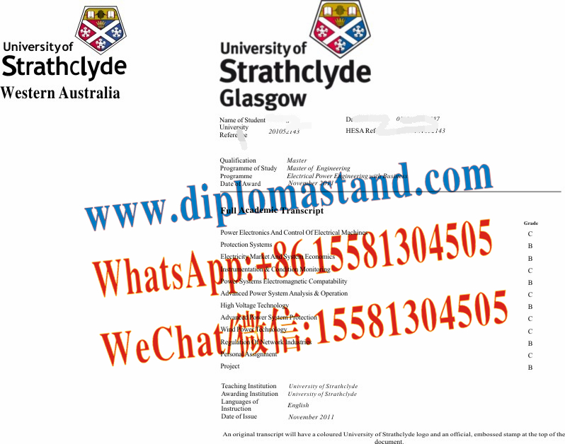 Fake University of Strathclyde Diploma Makers