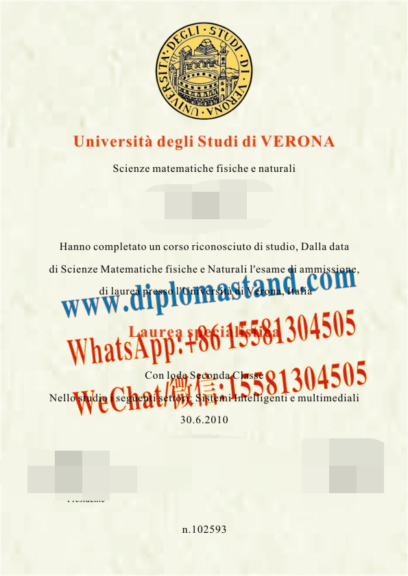 Fake University of Verona Diploma Degree