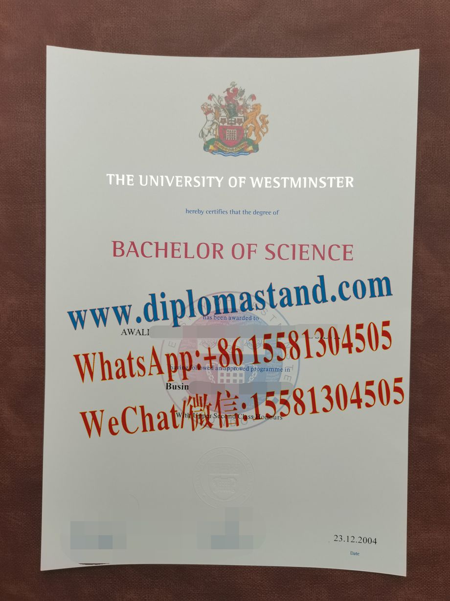 Fake University of Westminster Diploma Makers