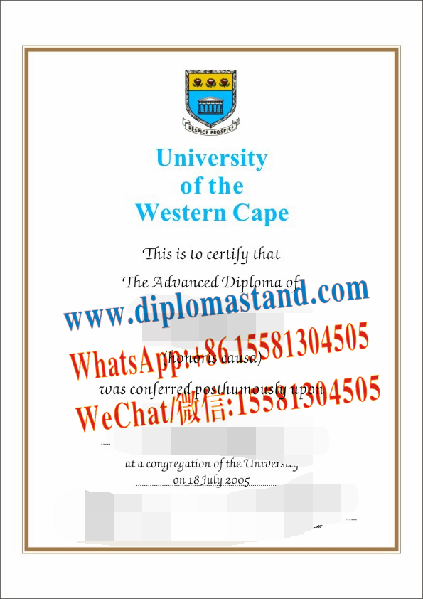 Fake University of the Western Cape Diploma Makers