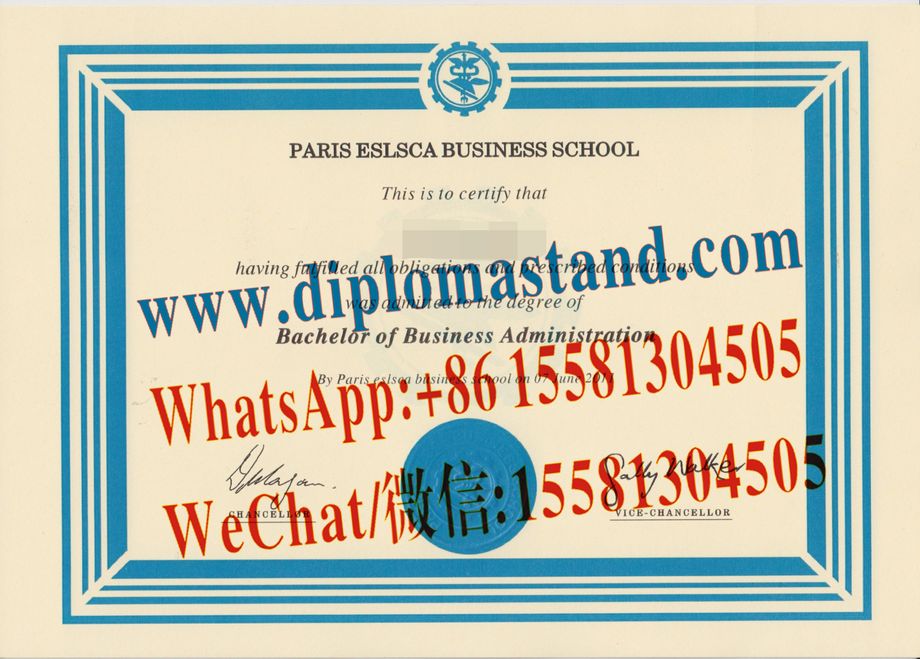 Fake paris eslsca business school Diploma Transcript