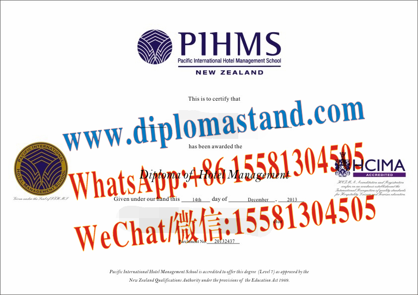 How Buy Pacific International Hotel Management School(PIHMS) Diploma