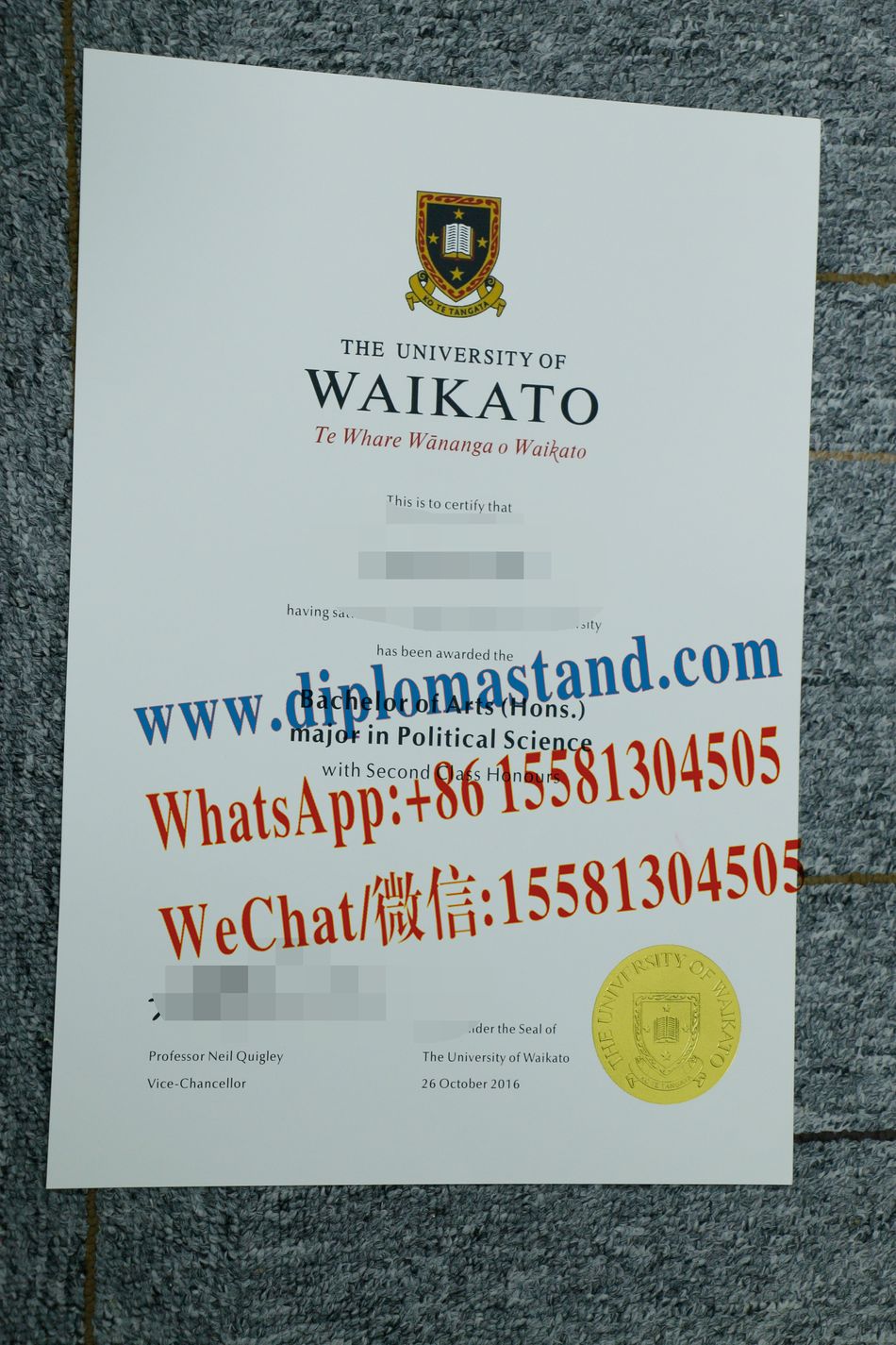 How Buy The University of Waikato Diploma