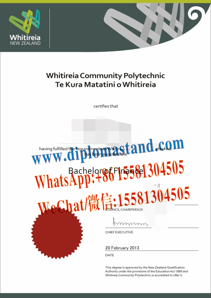 How Buy Whitireia New Zealand Diploma