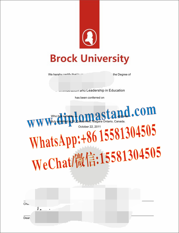 Make Fake Brock University Diploma