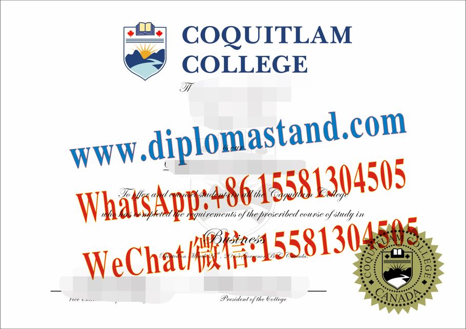 Make Fake Coquitlam College Diploma