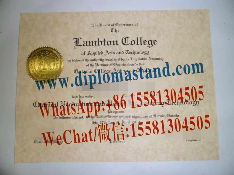 Make Fake Lambton College Diploma