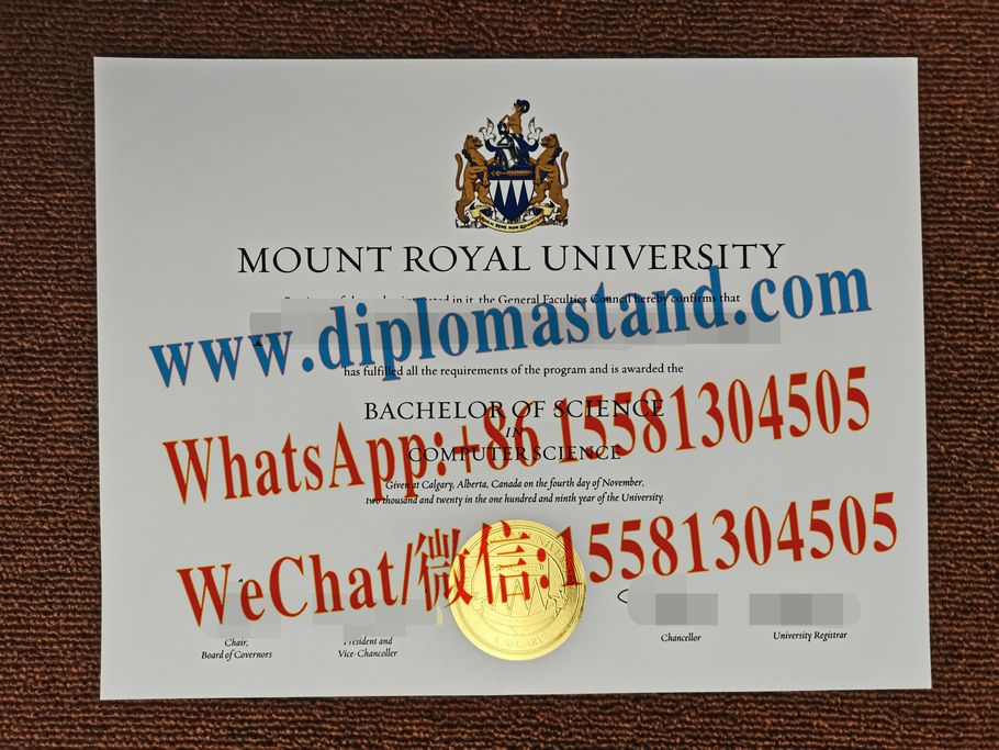 Make Fake Mount Royal University Diploma