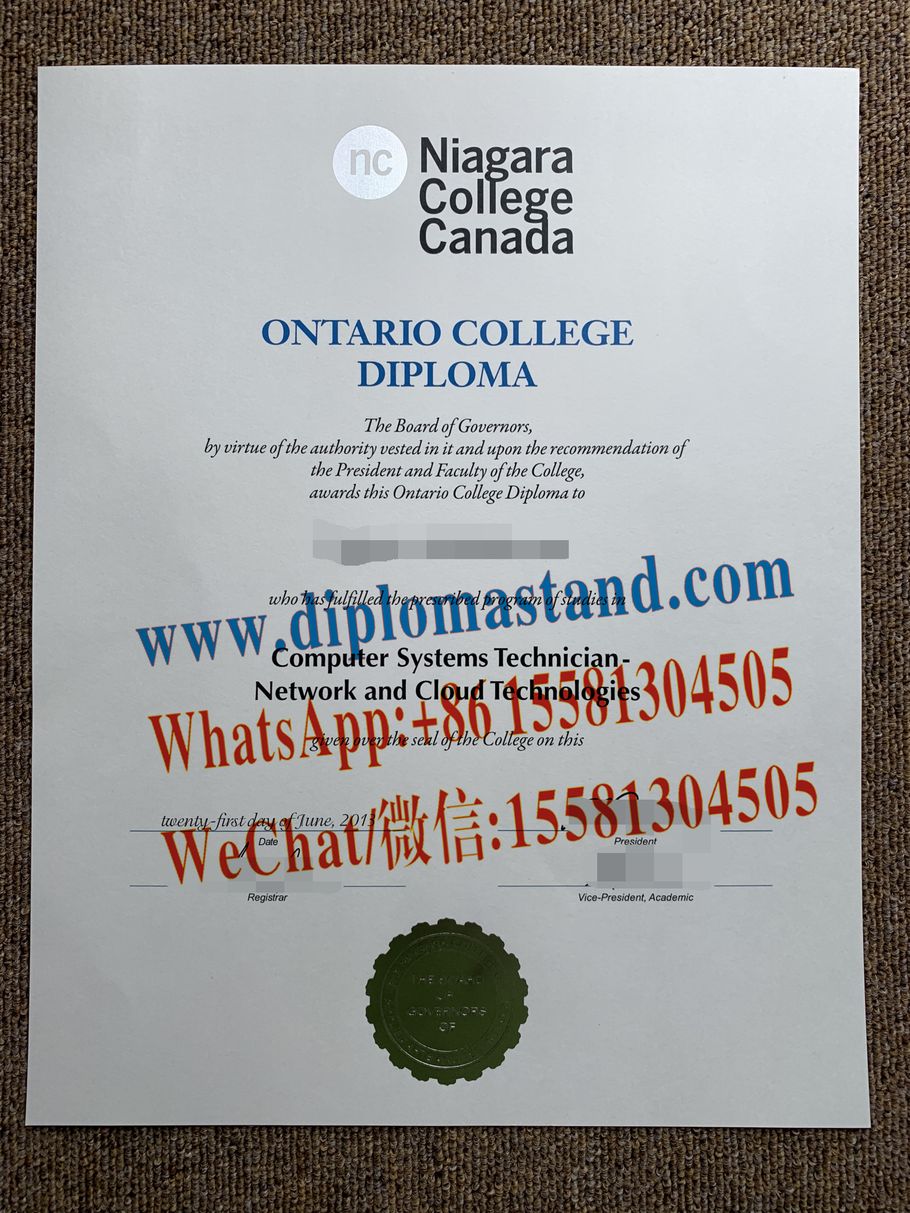 Make Fake Niagara College Canada Diploma