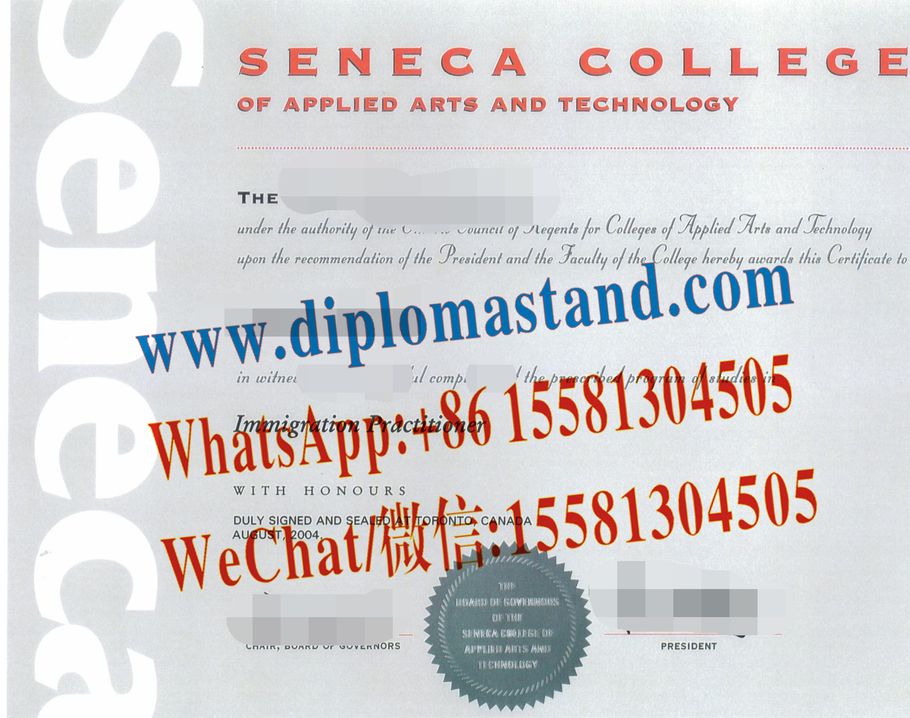 Make Fake Seneca COLLEGE Diploma