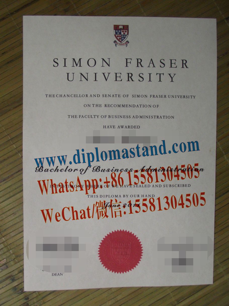 Make Fake Simon Fraser University Diploma