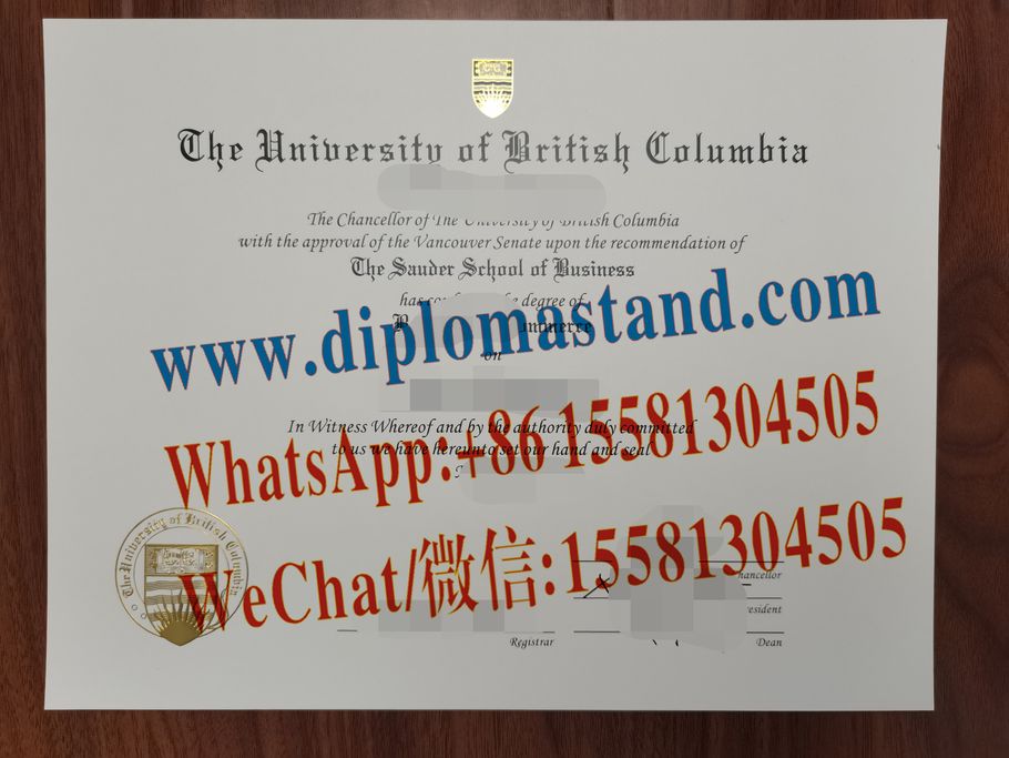 Make Fake The University of British Columbia Diploma