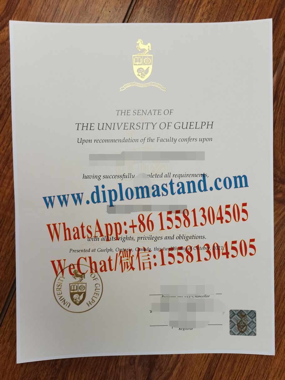 Make Fake University of Guelph Diploma