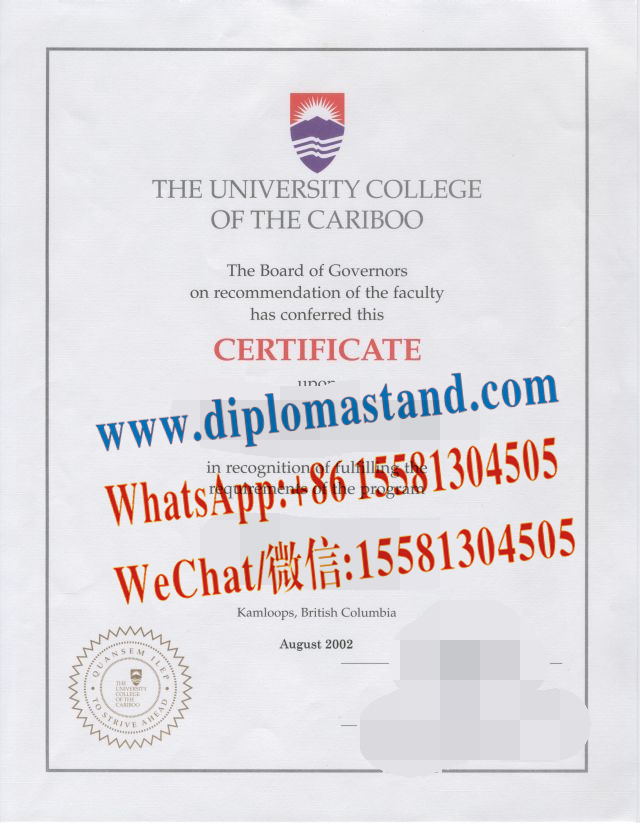 Make Fake university college of the cariboo Diploma