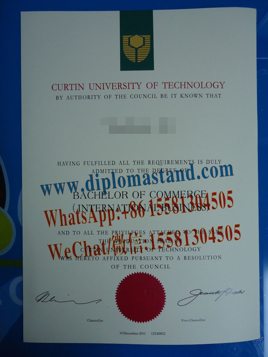 Replica Curtin University of Technology Diploma Degree