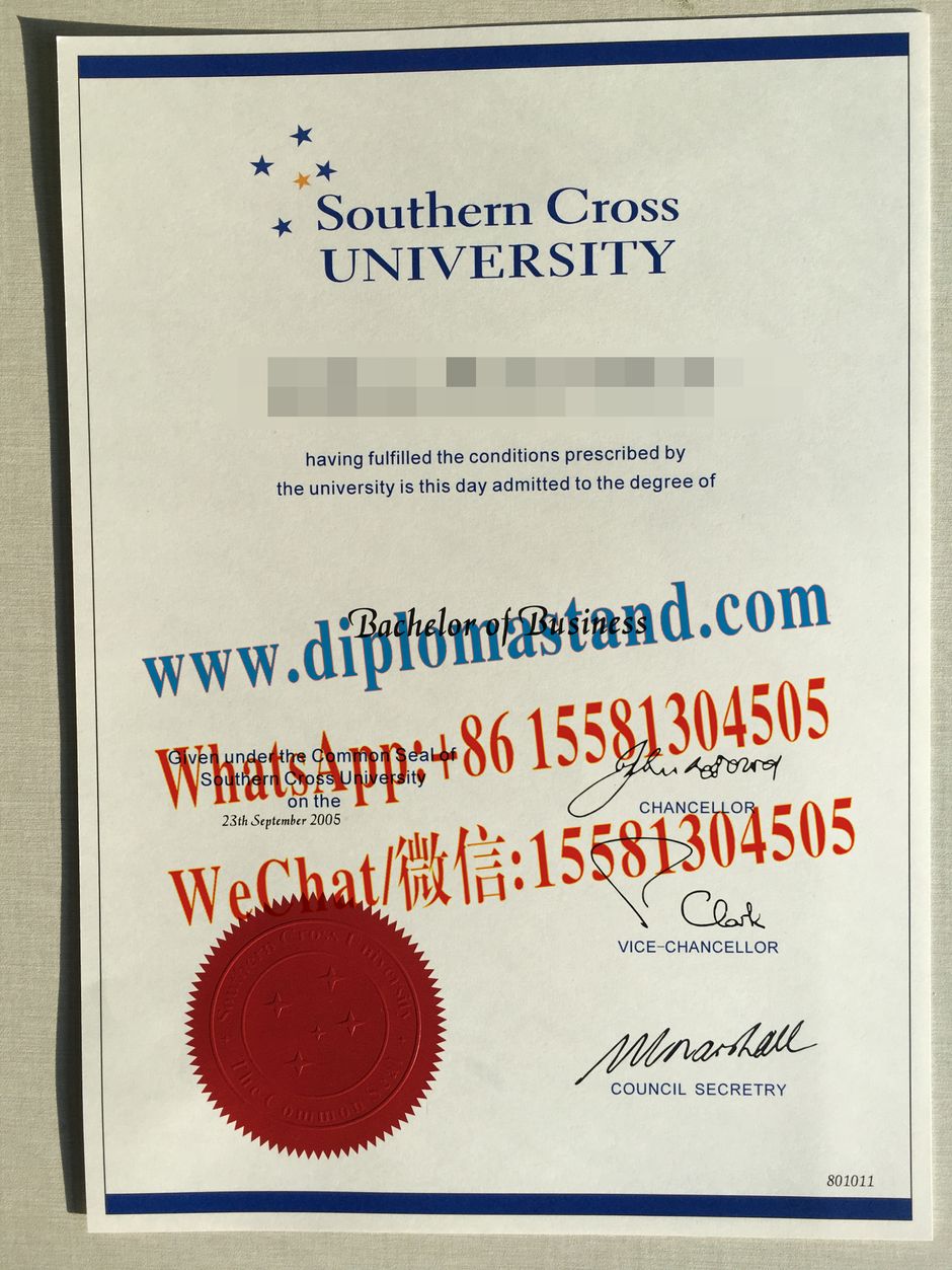 Replica Southern Cross University Diploma Degree