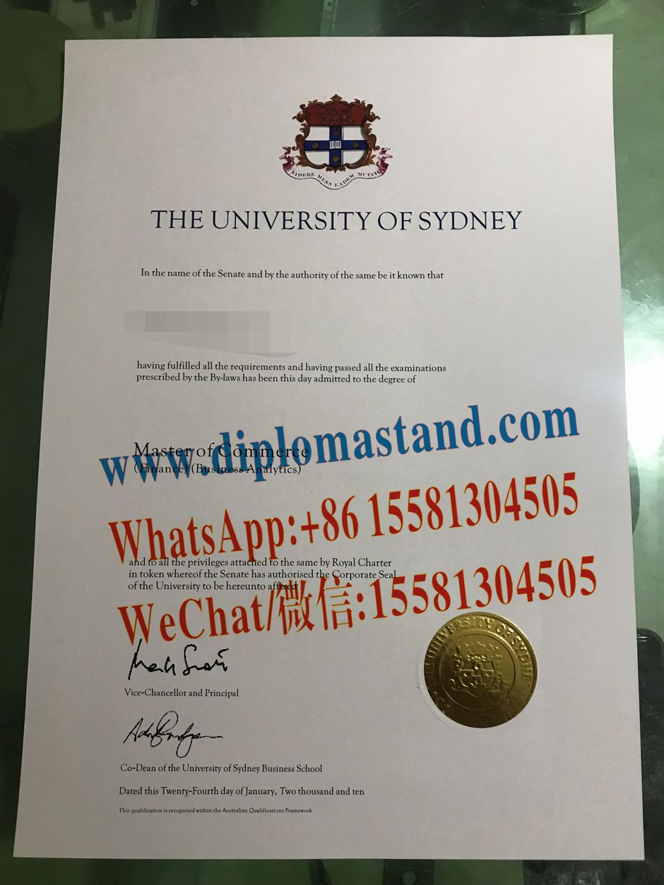 Replica The University of Sydney Diploma Degree