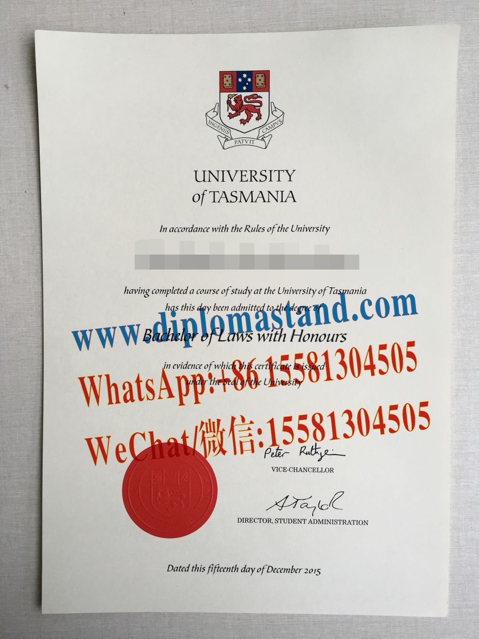 Replica University of Tasmania Diploma Degree